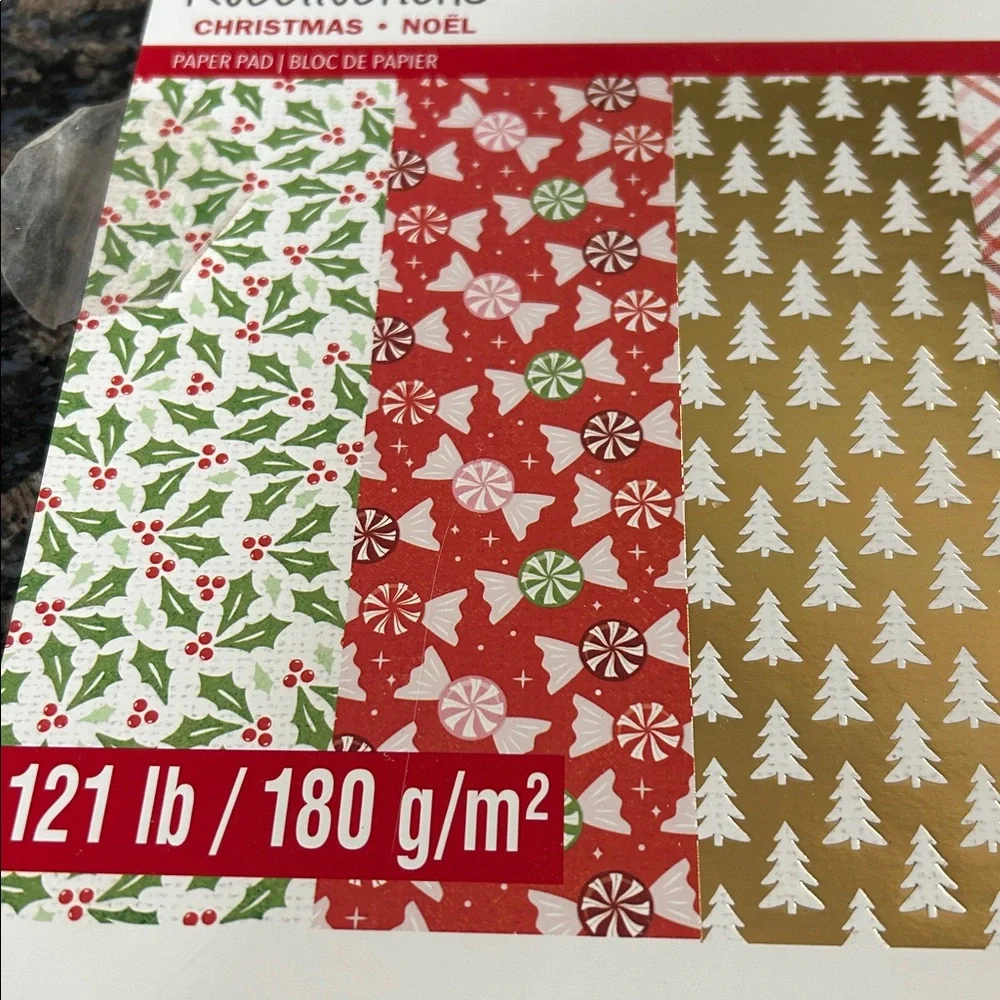 RECOLLECTIONS PAPER PAD 12x12  CHRISTMAS NOEL & FROSTED FAIRY TALE LOT OF 2 NWT